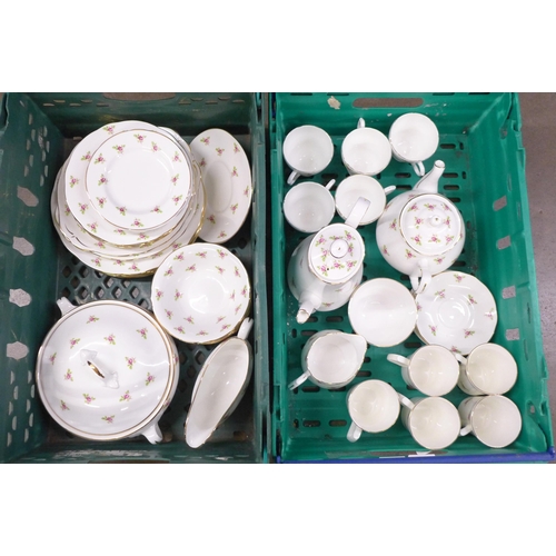 1019 - Two boxes of Johnson Duchess tea and dinnerwares **PLEASE NOTE THIS LOT IS NOT ELIGIBLE FOR IN-HOUSE... 