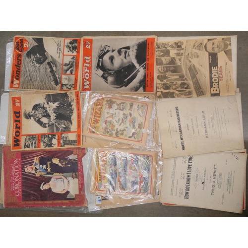 1020 - Ephemera; assorted magazines, other publications and calendars **PLEASE NOTE THIS LOT IS NOT ELIGIBL... 