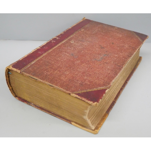 620 - One volume, Godey's Lady's Book, 1858, with hand tinted prints and engravings of the progression of ... 