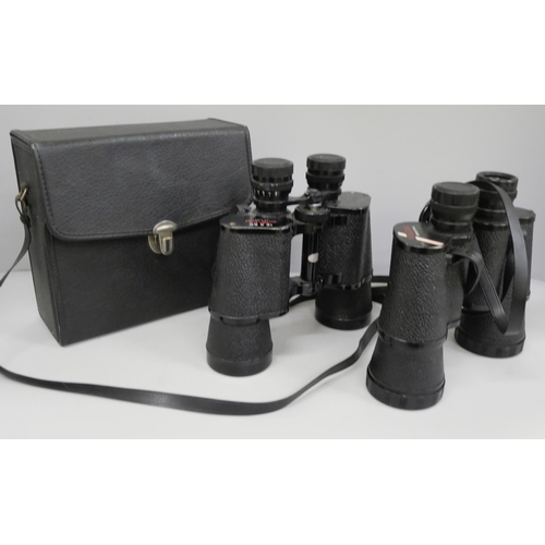 650 - Two pairs of binoculars; Pacific 12 x 50 and Vulcan 16 x 50