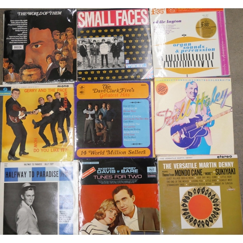 670 - Fifteen LP records, mainly 1960s pressings, Animals, Small Faces, Chris Farlowe, etc.