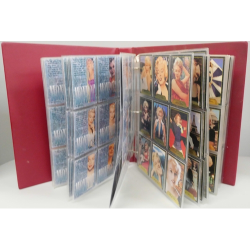 684 - An album of Marilyn Monroe collectors cards, approximately 400