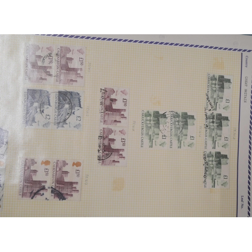 689 - An album of Great Britain stamps, with comprehensive list SG catalogue numbers and values, 2001 cata... 