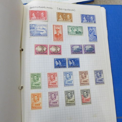 716 - Four albums of stamps, Russia, Middle East, West Indies, North and South America, Commonwealth count... 