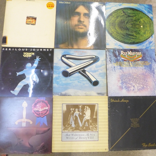 731 - A collection of prog rock LP records, mostly 1970s (30)