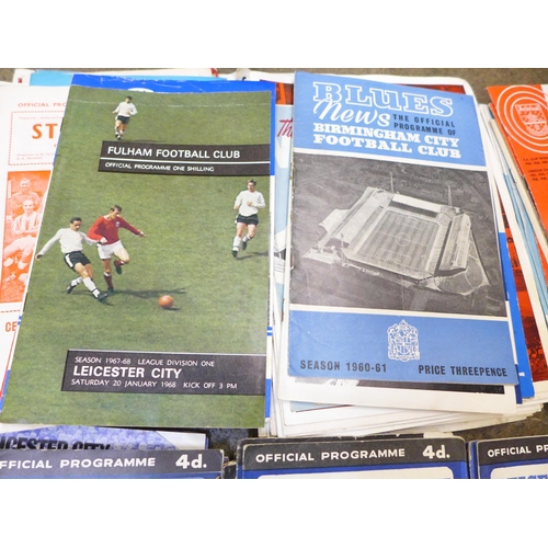 733 - A collection of Leicester City football programmes from 1960s