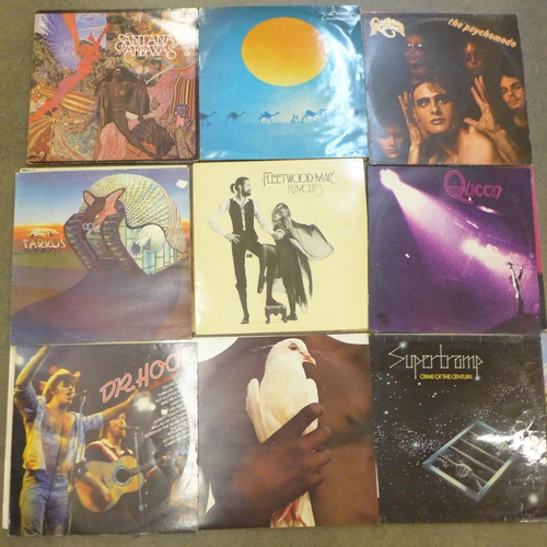 735 - A collection of prog rock/rock LP records, (30)