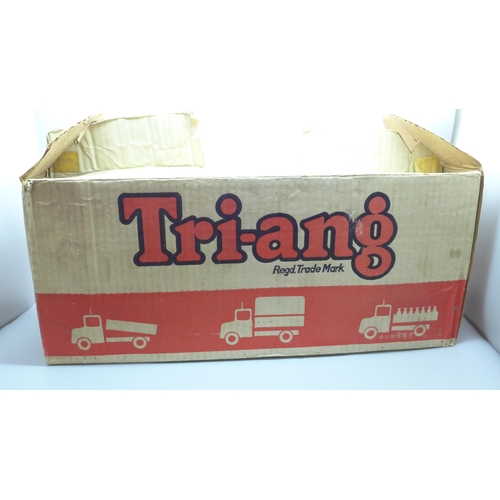 740 - A Triang pressed steel covered lorry, boxed, probably 1960s