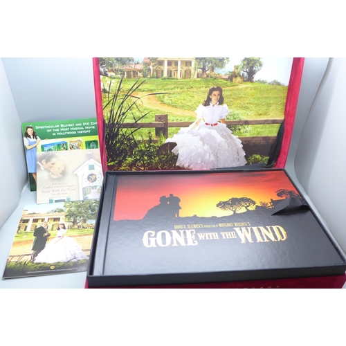 755 - Gone With The Wind, 3 disc Blu-ray, DVD and CD set, boxed Anniversary Edition