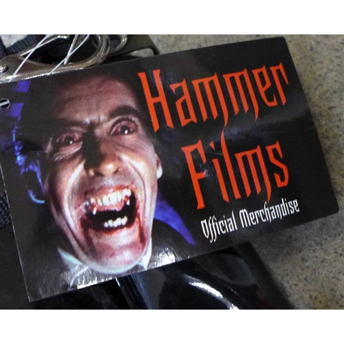 759 - Two Hammer House official merchandise record bags, The Mummy and Frankenstein