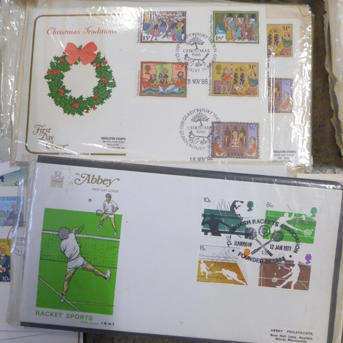 767 - A collection of 1970s and 1980s First Day Covers