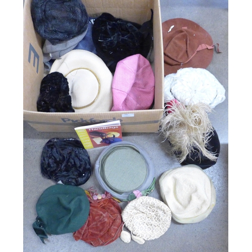 781 - A box of eighteen lady's vintage hats, Edwardian and later