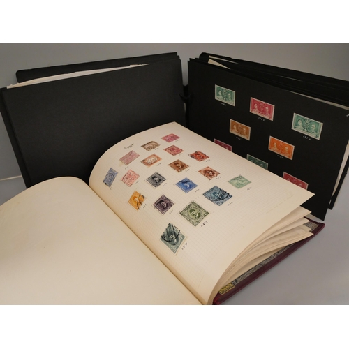 827 - An album of British and world stamps, including a page of Victorian stamps, Penny Black, Penny Reds,... 