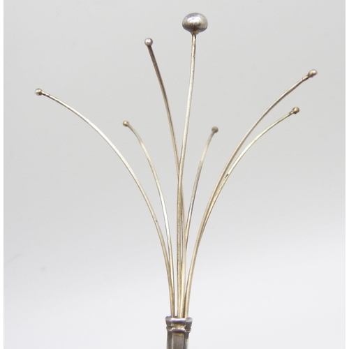 869 - A silver cocktail swizzle stick