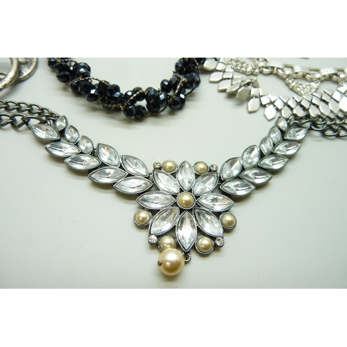 969 - A collection of designer jewellery including Treaty, Hobbs, Stella, etc.