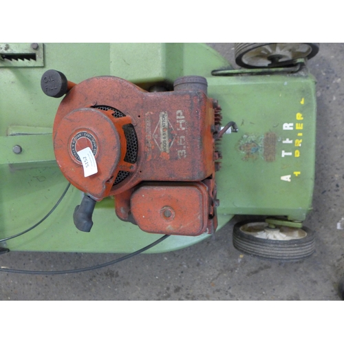 5197 - A Hayter Harrier two petrol lawn mower with Briggs and Stratton 3.5hp engine and steel roller - 19