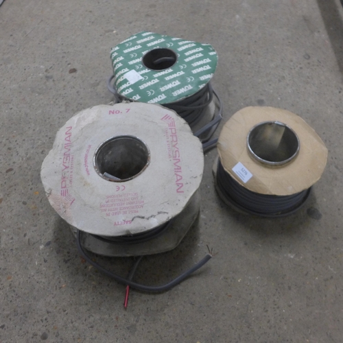 5276 - Three rolls of 3 core wire