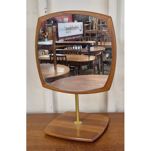 86A - A Danish teak lady's vanity mirror