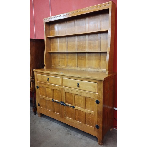 101 - A Lyndon 'Cat & Mouseman' Hammel Yorkshire School carved oak dresser