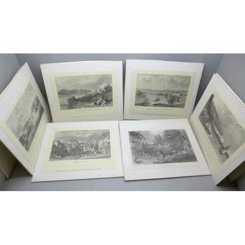 654 - A box of approximately sixty board mounted mainly Collotype prints, originally prepared for Fine Art... 