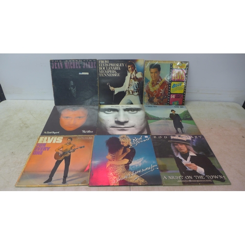 5097 - A collection of LP records and box sets including Fabulous Fifties, The Hollies, Abba, Elvis Presley... 