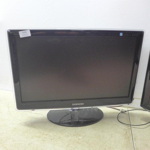 5102 - Two Samsung TVs, 22