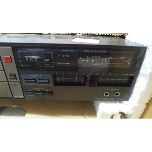 5106 - A Sony TC-FX310 tape deck, a Philips D-2122 portable radio and a movie projector