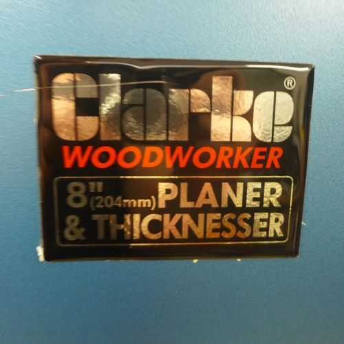 5292 - A Clarke woodworker CPT800, 204mm, 230V planer thicknesser (8529)  *This lot is subject to VAT and s... 