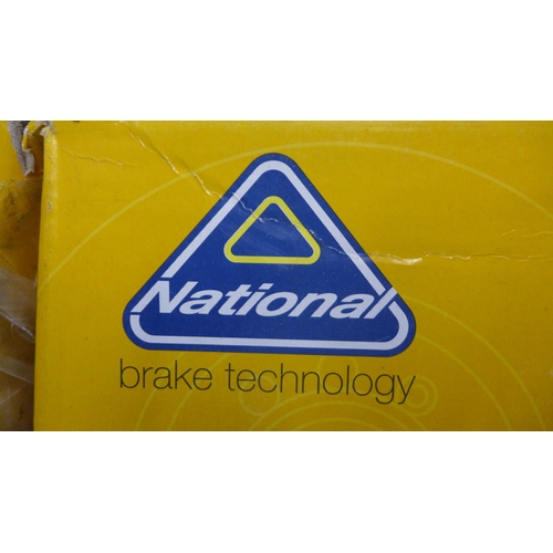 5310 - Two National Brake Technology singular disc brakes for a 1 series/3 series, model D/01B05 NBD1304