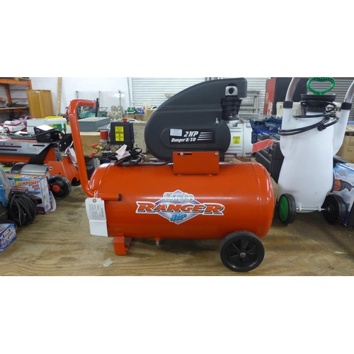 5317 - A Clarke Air Ranger 8150, 7CFM, 50 litre, 2HP, 230V air compressor (8519)  *This lot is subject to V... 