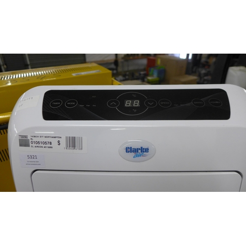 5321 - A Clarke Air AC13050, 12000 BTU portable air conditioning unit (8520)  *This lot is subject to VAT a... 