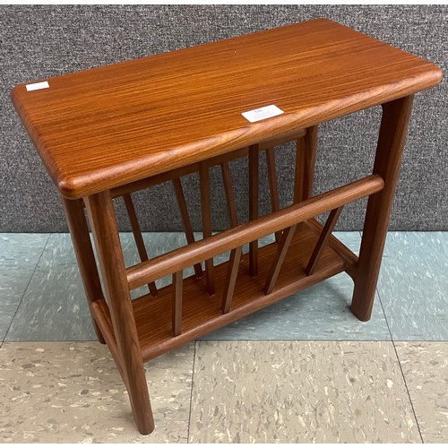 64 - A teak magazine rack