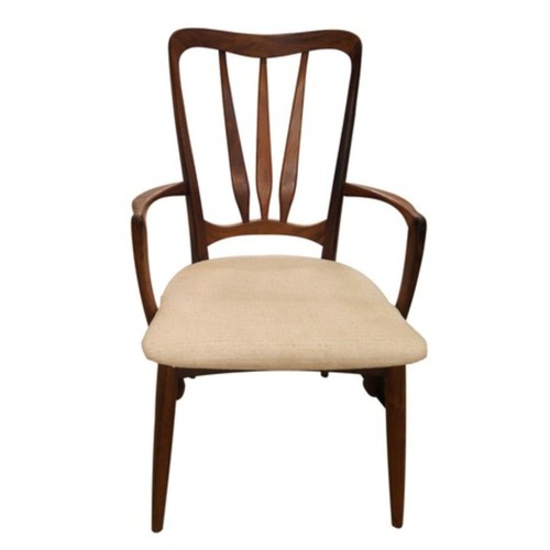 1 - A set of ten Danish Koefoed Hornslet rosewood Ingrid dining chairs, designed by Niels Koefoed. CITES... 