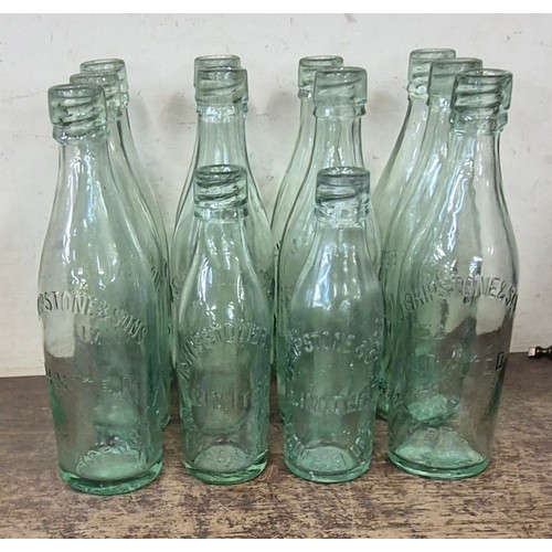 368 - Three soda syphons, two marked Shipstones and a collection of Shipstones glass bottles