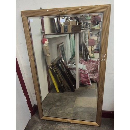 373 - A Victorian gilt gesso framed mirror