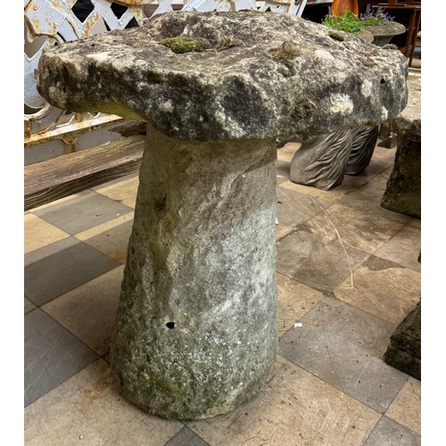 298 - A large stone staddle stone