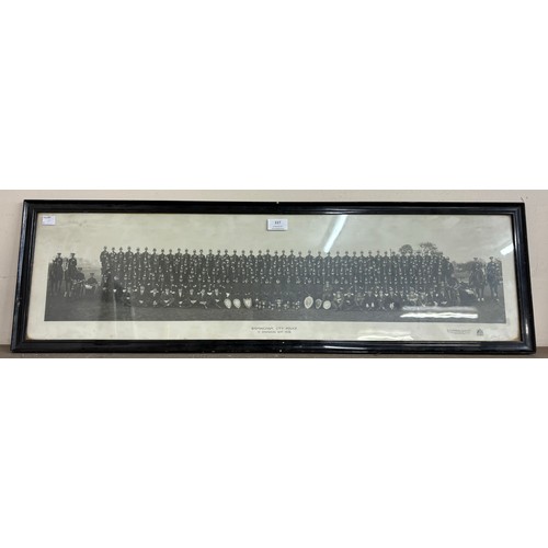 337 - A 1928 Birmingham City Police C. Division photograph, framed