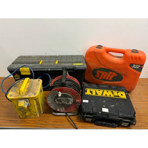 5008 - A quantity of assorted tools and other items including a cordless Dewalt drill with battery and char... 