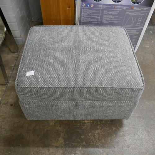 3122 - A grey flecked footstool