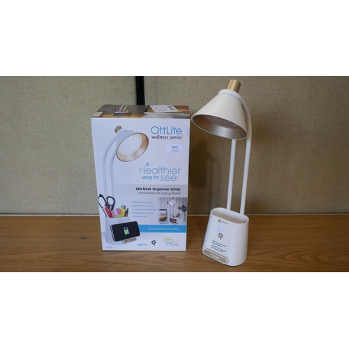 6073 - Ottlite Led Organiser Desk Lamp  (335-303) *This lot is subject to Vat