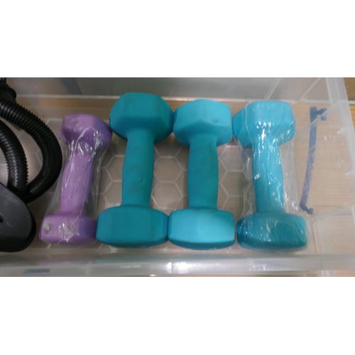 6178 - Really Useful Storage Box, Quickplay Dumbbell Set  + Pump (334-509,531) *This lot is subject to Vat