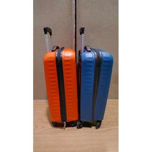 6184 - 2 x American Tourister  Jet Driver Carry on 55cm Suitcases (Requires Attention) (334-443,444) *This ... 