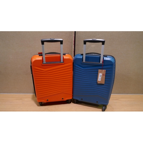 6184 - 2 x American Tourister  Jet Driver Carry on 55cm Suitcases (Requires Attention) (334-443,444) *This ... 