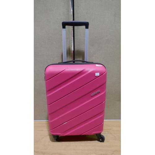 6242 - American Tourister Jetdriver Carry on 55cm 4 Wheel Spinner Hardside Suitcase  (335-461) *This lot is... 