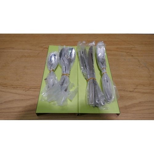 6252 - Viners Henley Cutlery Set (Incomplete) (335-55) *This lot is subject to Vat