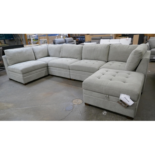 3161 - Tisdale 6 piece Sofa Beige Zipback , Original RRP £1249.99 + Vat (4213-18) *This lot is subject to V... 