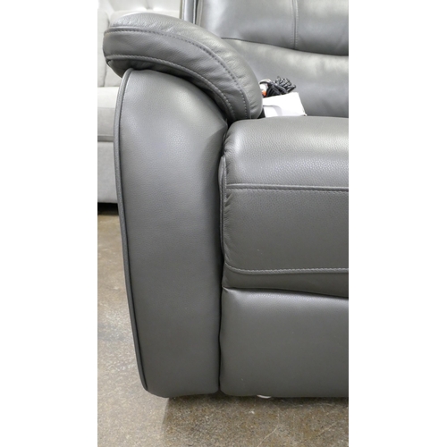 3162 - Fletcher 2.5 Seater Leather Power Recliner, Original RRP £1124.99 + Vat (4213-22) *This lot is subje... 