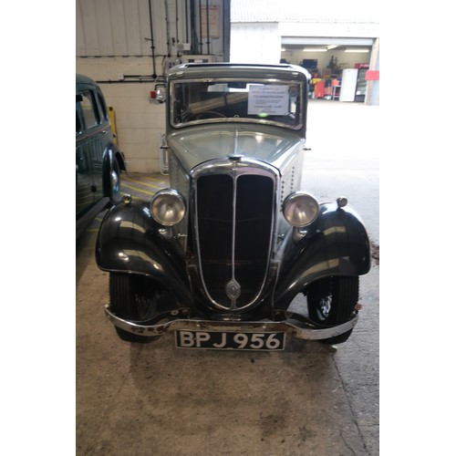 397 - A 1934 Standard 9 Saloon registered BPJ 956. This classic pre-war car is fitted with a 1052cc side-v... 