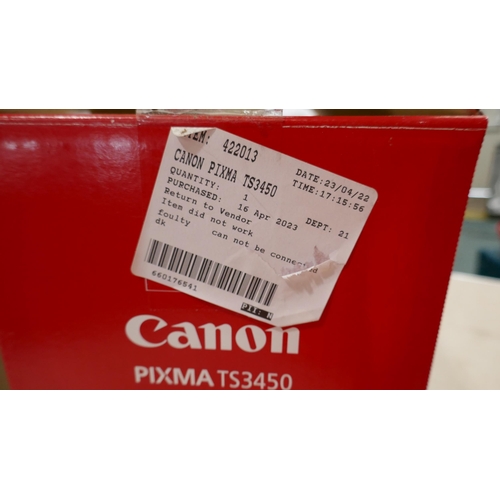 6160 - 2x Canon Pixma Printers - This lot requires a UK adapter (334-394,398) *This lot is subject to Vat