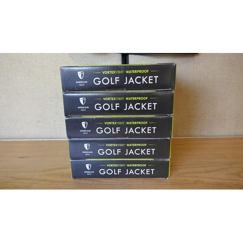 6039 - 5 x Shedrain Vortex Vent golf jackets: size medium (335-57/85758) *This  lot is subject to Vat